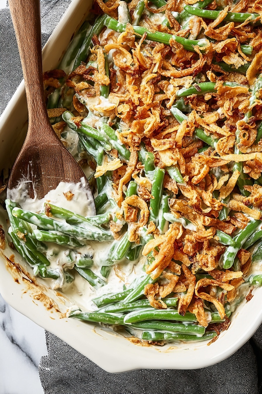 Creamy Green Bean Casserole - Recipe Image
